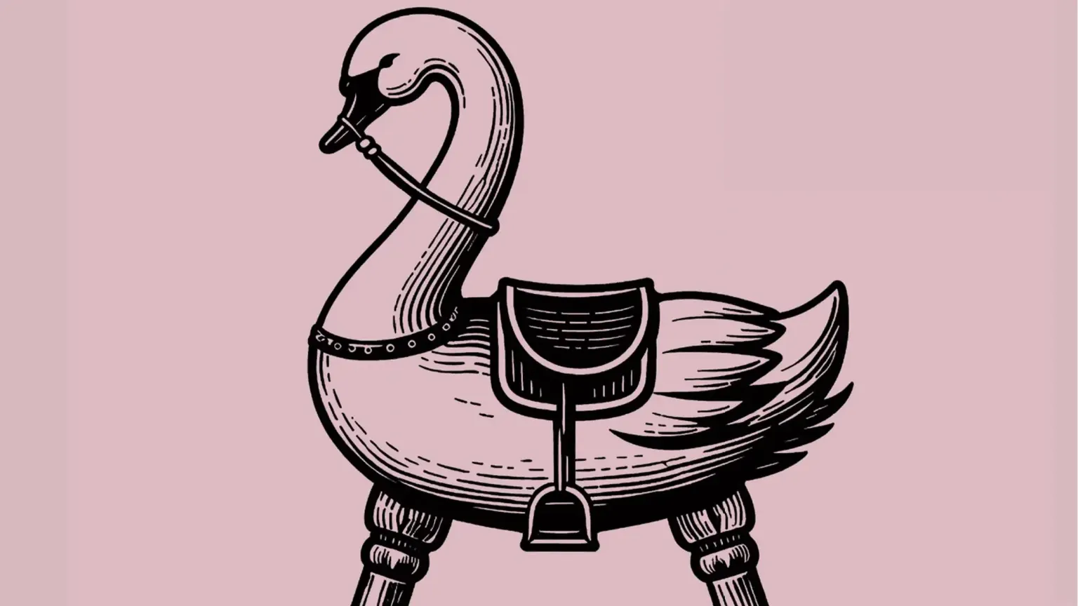 Kruipcafe illustratie zwaan hobbelpaard Het Broeker Huis